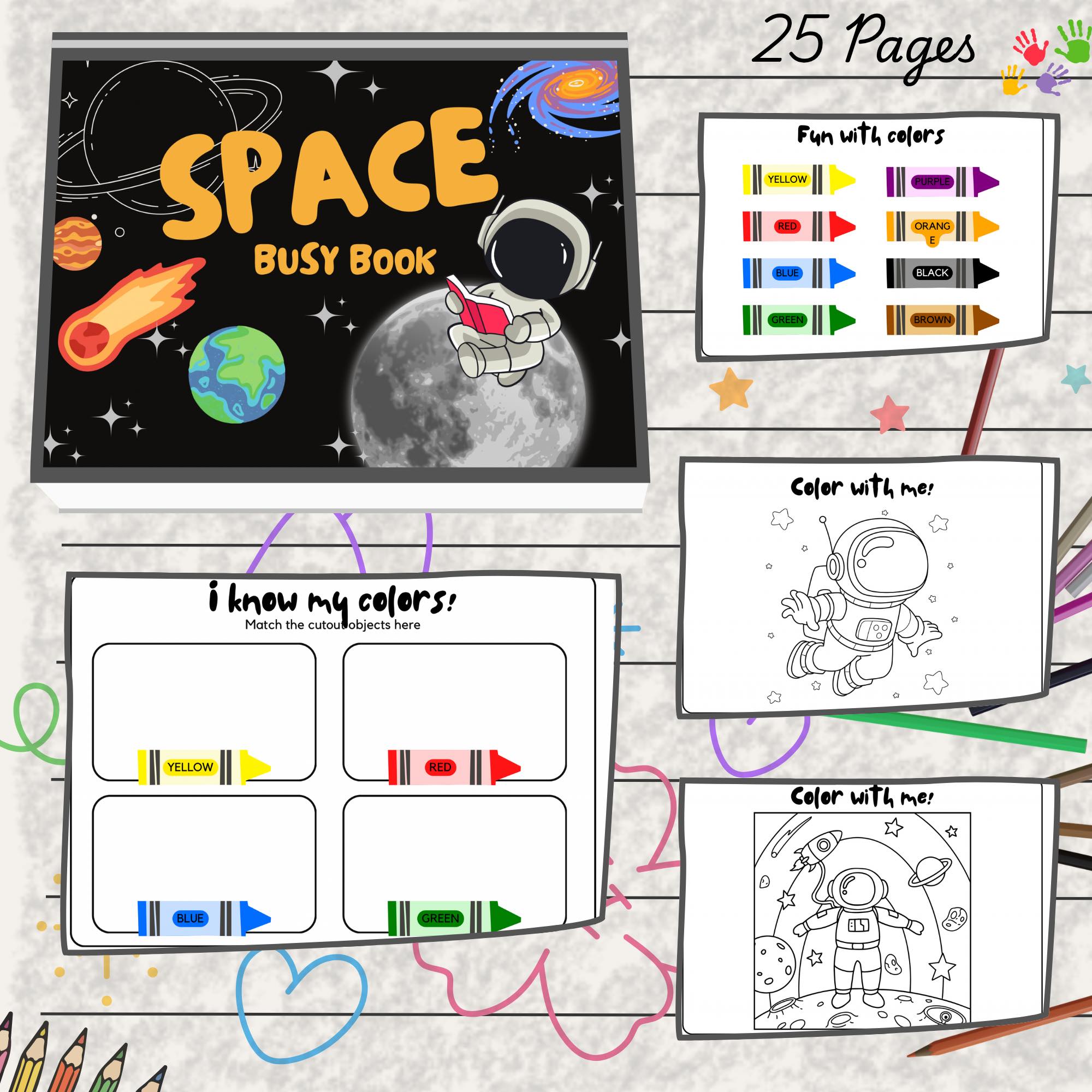 Busy book sample page